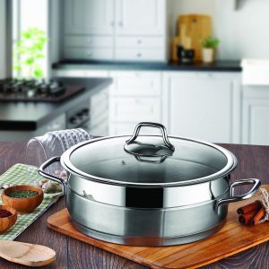 تابه استیل درب پیرکس فورته