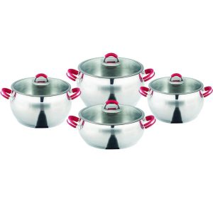 سرویس قابلمه 8 پارچه استیل سیلیکو فورته