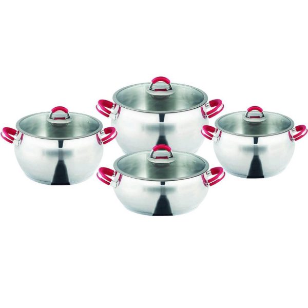 سرویس قابلمه 8 پارچه استیل سیلیکو فورته