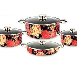 سرویس قابلمه دکورال 8 پارچه کاج تفلون