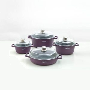 سرویس قابلمه 8 پارچه آرمیلا گرانیت کاج تفلون