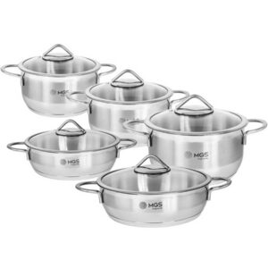 سرویس قابلمه 10 پارچه استیل MGS کد CWS2110