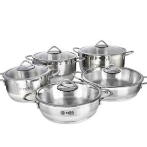 سرویس قابلمه 10 پارچه استیل MGS کد CWS2110