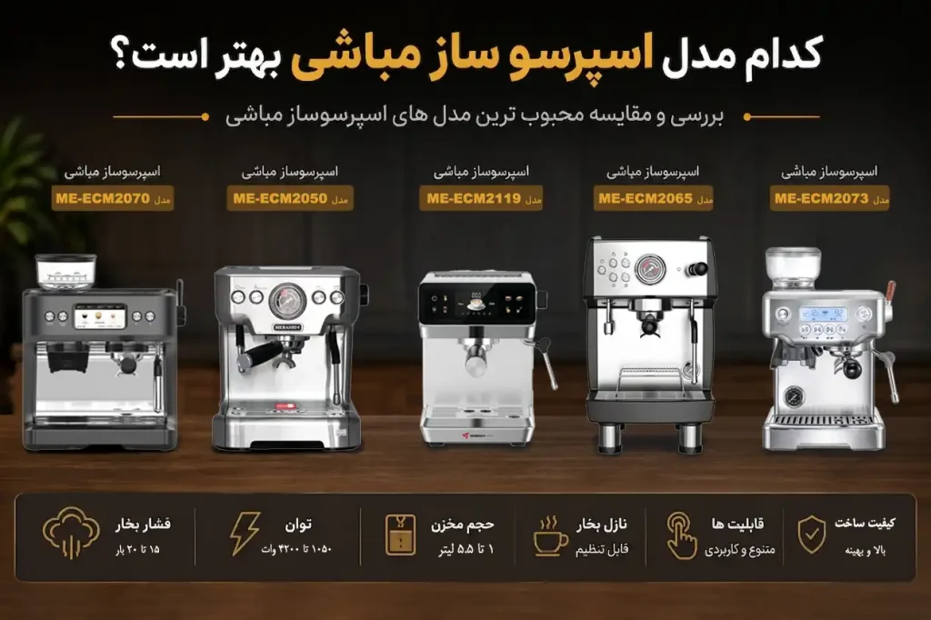 کدام مدل اسپرسو ساز مباشی بهتر است؟