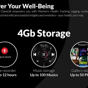 ساعت هوشمند گلوریمی مدل GX CLASSICFIT