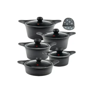 سرویس قابلمه 12 پارچه گرانیت ام جی اس طرح کره ای C