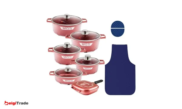 سرویس قابلمه 15 پارچه گرانیت ام جی اس طرح جرمنی C