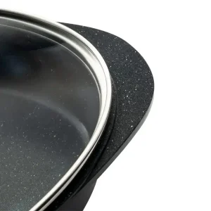 تابه ماهی دو دسته ام جی اس سایز 42 گرانیت طرح ایتالیا B